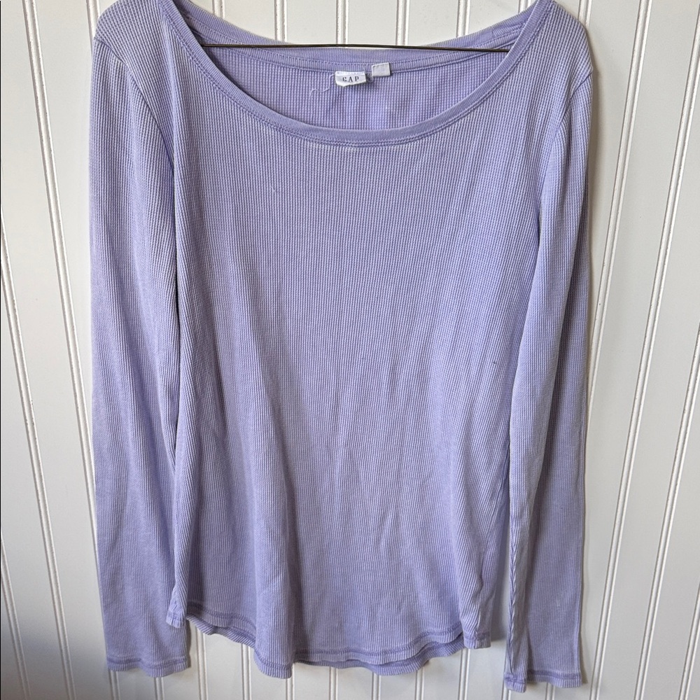 GAP Light Purple Long Sleeve Top tall large